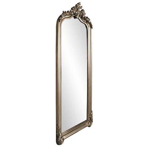 tudor silver floor mirror